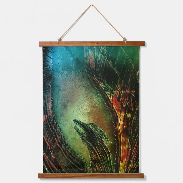 Phoenix Rising Hanging Tapestry (Front)