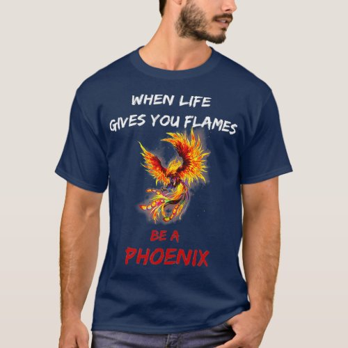 Phoenix Rising Inspiration Motivation Quote Gift T_Shirt