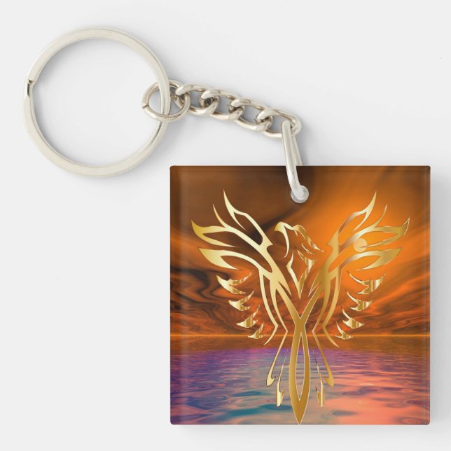 Phoenix Rising Keychain (Front)