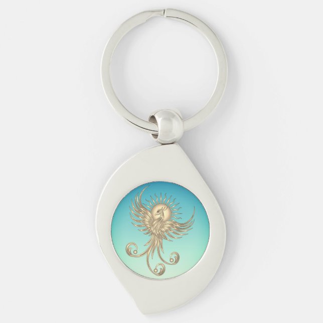 Phoenix Rising Keychain (Front)