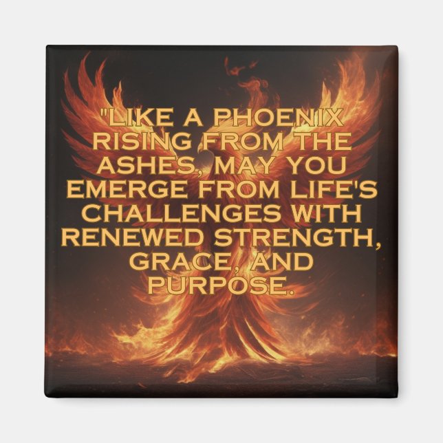 Phoenix Rising Magnet (Front)