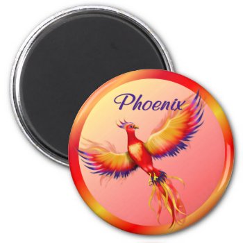 Phoenix Rising Magnet by Spice at Zazzle