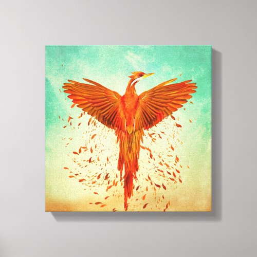 Phoenix Rising _Mixed media Canvas Print