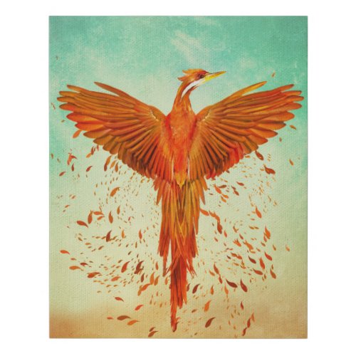 Phoenix Rising _Mixed media Faux Canvas Print