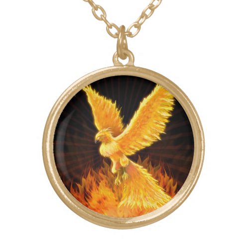 Phoenix Rising Necklace  Locket Jewelry