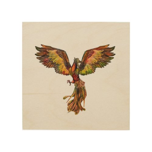 Phoenix Rising _ on canvas Wood Wall Art