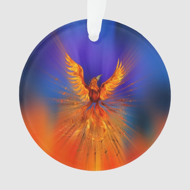 Phoenix Rising Ornament (Front)