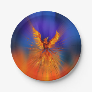 Phoenix Rising Paper Plates