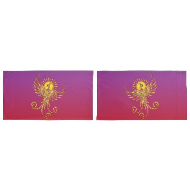 Phoenix Rising Pillow Case (Front-Set)