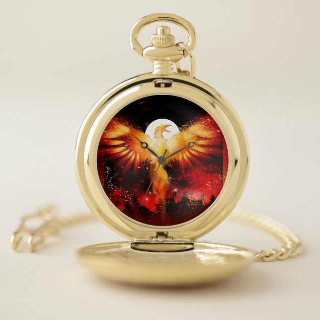 Phoenix Rising Pocket Watch (Inside)