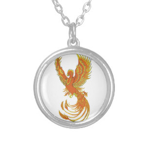 Phoenix Rising Round Necklace