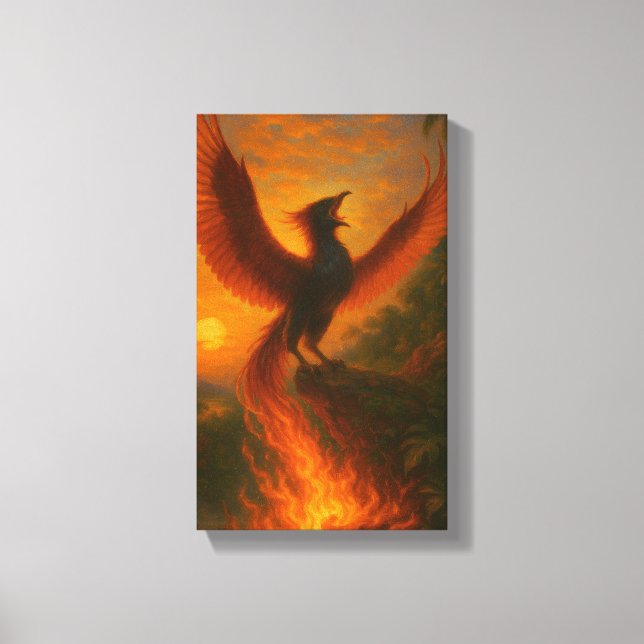 Phoenix Rising — Signature Acrylic | Orrin Studios Canvas Print (Front)