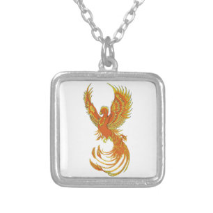 Phoenix Rising Square Necklace