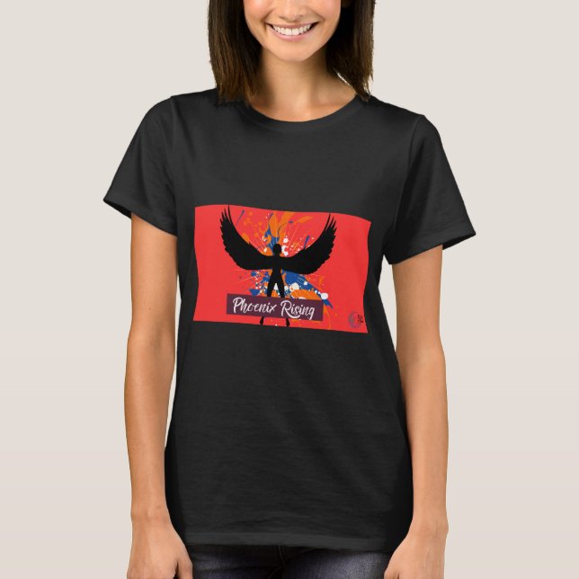 Phoenix Rising T-Shirt – Bold Empowerment Tee (Front)