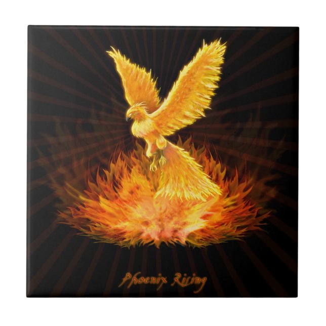 Phoenix Rising Tile (Front)
