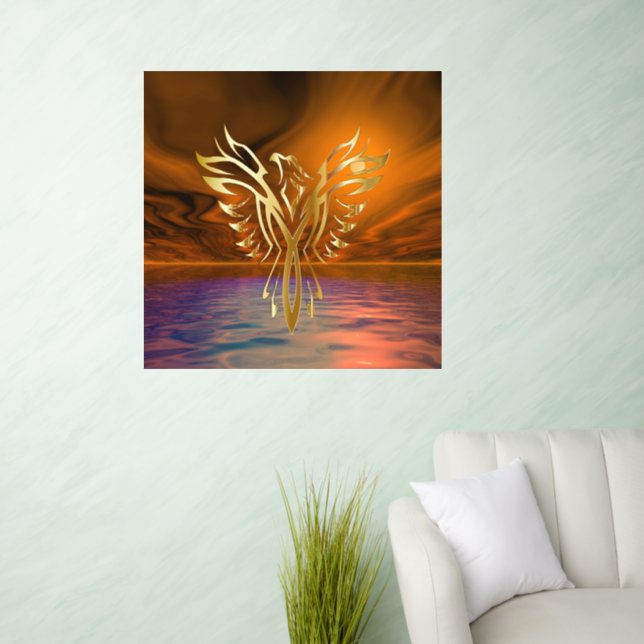 Phoenix Rising Wall Decal (Living Room)