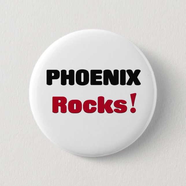 Phoenix Rocks Pinback Button (Front)