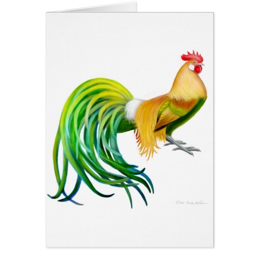 Phoenix Rooster Card (Front)