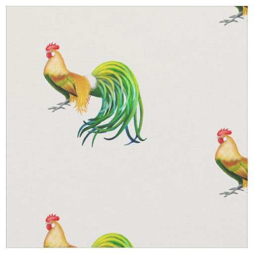 Phoenix Rooster Chicken Fabric