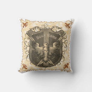 Phoenix Shield  Throw Pillow