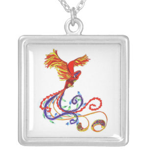Phoenix Silver Plated Necklace