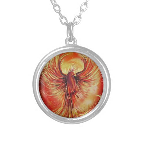 Phoenix Silver Plated Necklace