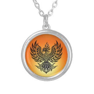 Phoenix Silver Plated Necklace