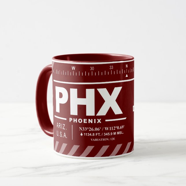 Phoenix Sky Harbor International Airport Mug (Front Left)