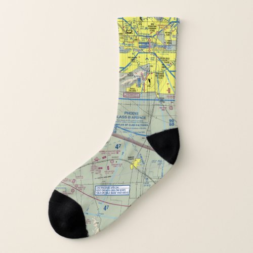 Phoenix Sky Harbor VFR Sectional Socks