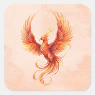 Phoenix Square Sticker