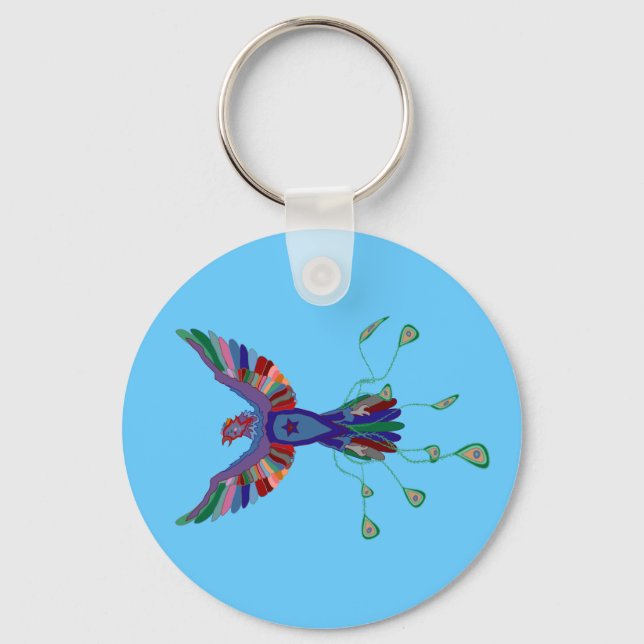 Phoenix Star Keychain (Front)