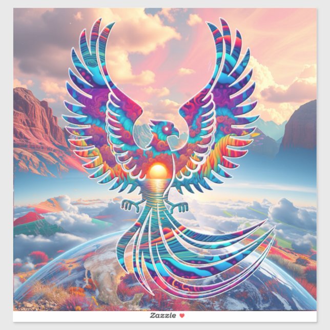 Phoenix Sunrise Sticker (Sheet)