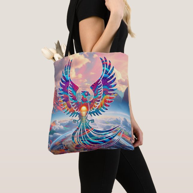 Phoenix Sunrise Tote Bag (Close Up)