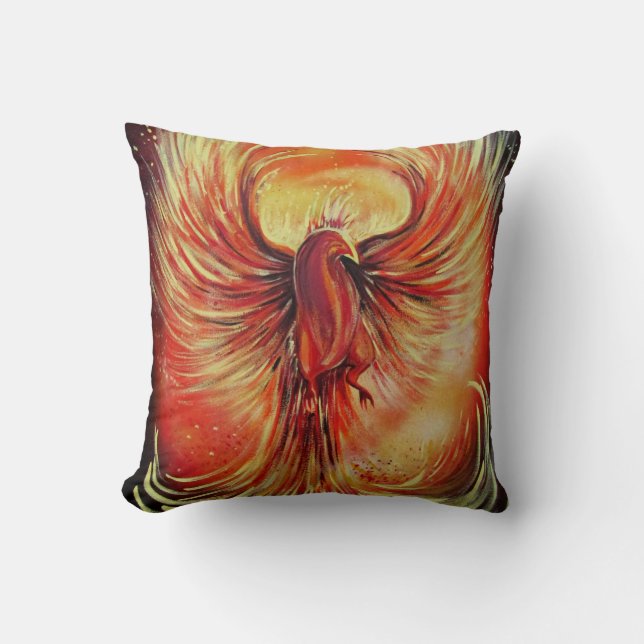 Phoenix  throw pillow (Front)