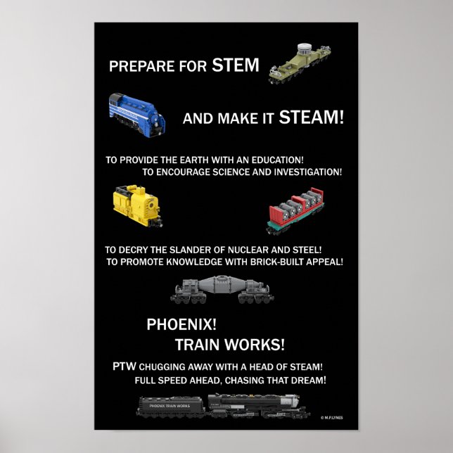 Phoenix Train Works Motto Poster (Front)