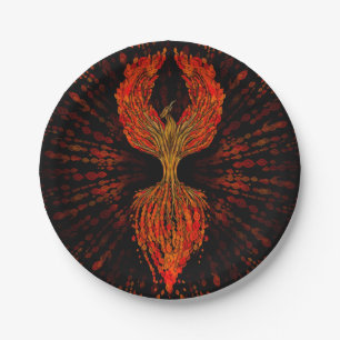 Phoenix Tree of Life Paper Plates
