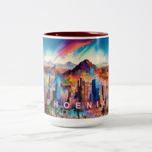 Phoenix Valley Of The Sun Two-Tone Coffee Mug