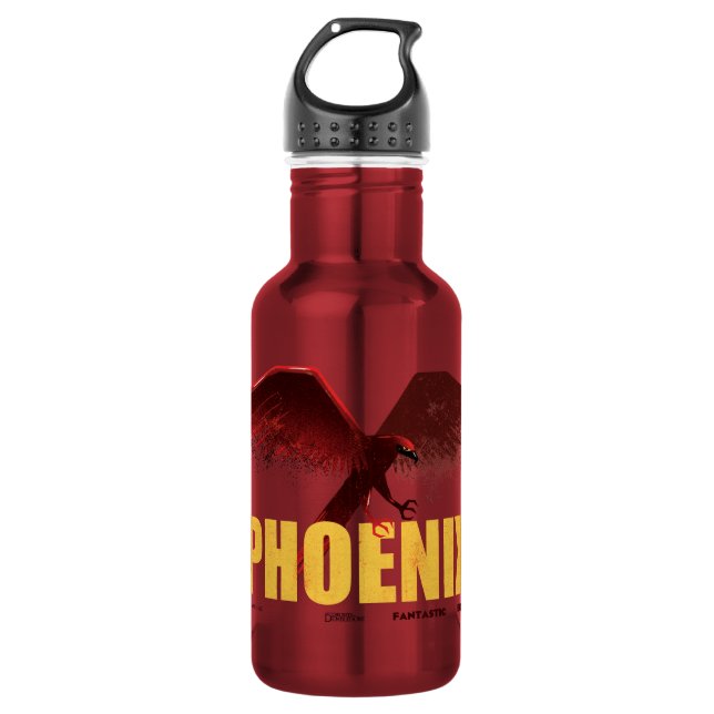 Phoenix Vingate Graphic Stainless Steel Water Bottle (Front)