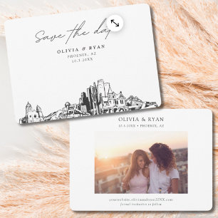 Phoenix Wedding Modern Save the Date Invitation
