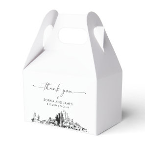 Phoenix Wedding Personalized Favor Box