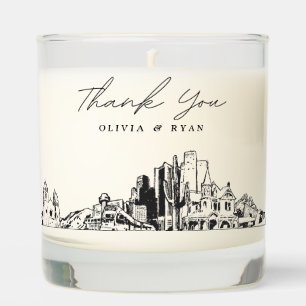 Phoenix Wedding Thank You Gift Custom Candle