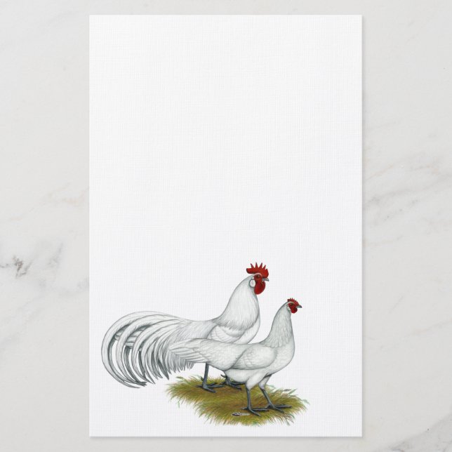 Phoenix:  White Pair Stationery (Front)