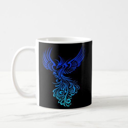 Phoenix Yellow Blue Aqua Blend Coffee Mug