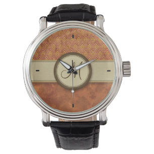 Phoenixes Fire Feather Pattern with Monogram Watch
