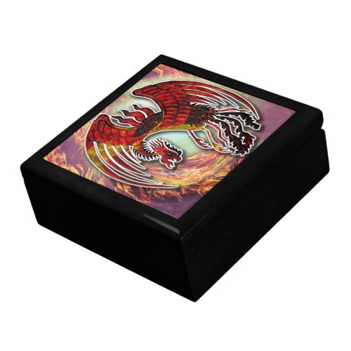 Phoenixs Resurgence Rising from Lifes Flame Gift Box