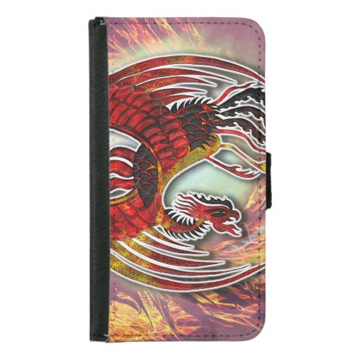 Phoenixs Resurgence Rising from Lifes Flame Samsung Galaxy S5 Wallet Case