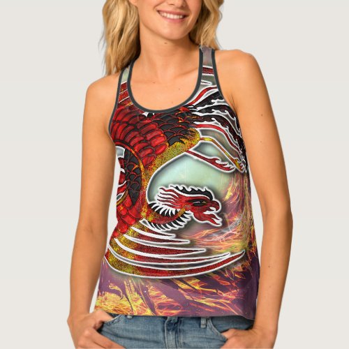 Phoenixs Resurgence Rising from Lifes Flame Tank Top