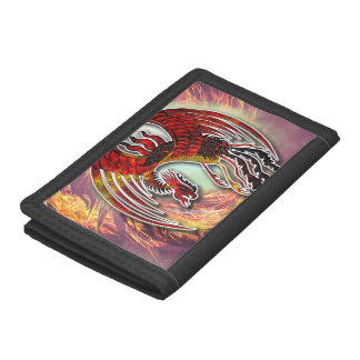 Phoenix's Resurgence: Rising from Life's Flame Trifold Wallet
