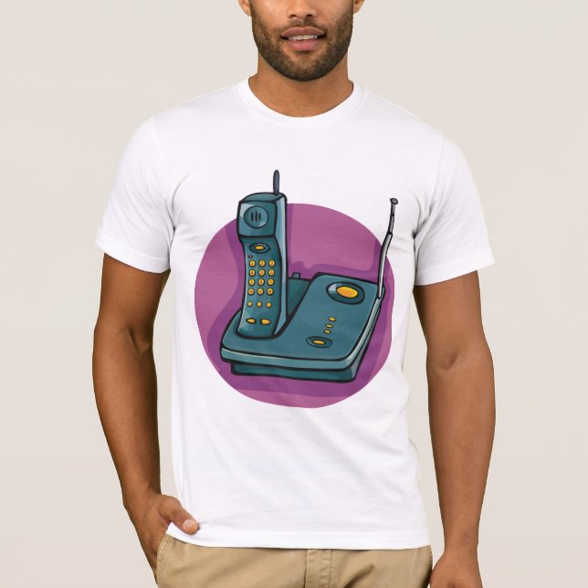 Phone And Answering Machine Mens T-Shirt (Front)