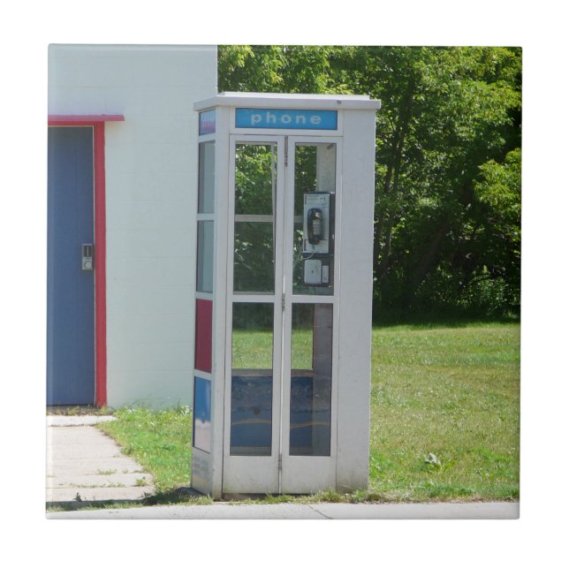 Phone Booth Ceramic Tile (Front)